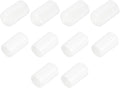 uxcell 10pcs Rubber End Caps 11mm ID Vinyl Round End Cap Cover Screw Thread Protectors White