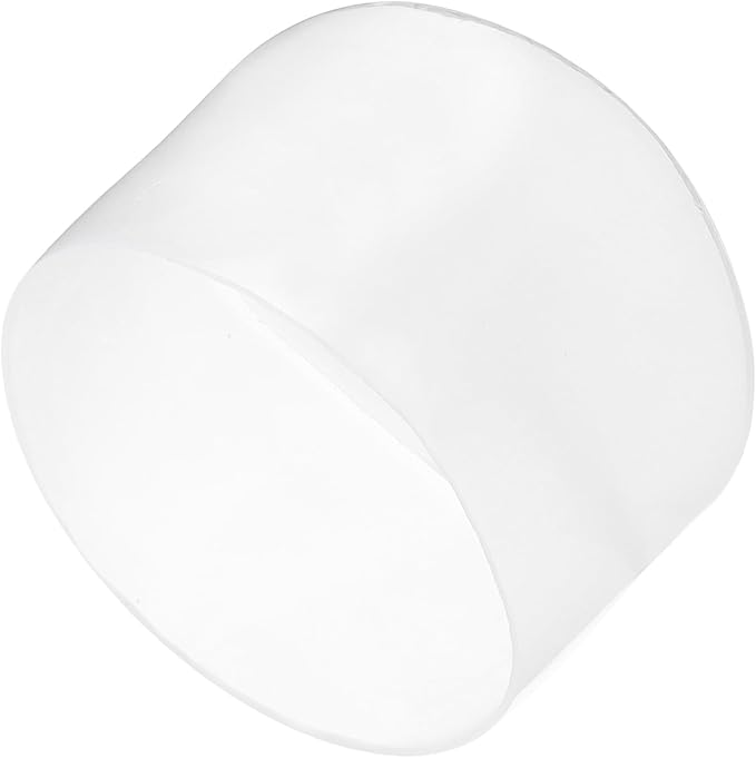 uxcell 4pcs Rubber End Caps 60mm ID Vinyl Round Tube Bolt Cap Cover Screw Thread Protectors Clear, 40mm Height
