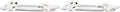 Amazon Basics Extension Cord, 13 Amps, 125V, 3 Foot, White - Pack of 2