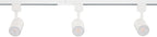 Amped Collection 3-Light 48in Field Cuttable LED Track Lighting Kit with 3 LED 5-CCT Selectable Track Heads, 4ft Track, End Caps, Floating Feed in White Finish