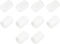uxcell 10pcs Rubber End Caps 13.5mm ID Vinyl Round End Cap Cover Screw Thread Protectors White