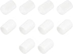 uxcell 10pcs Rubber End Caps 13.5mm ID Vinyl Round End Cap Cover Screw Thread Protectors White