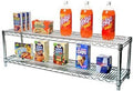 Shelving Inc. 12" d x 54" w Chrome Wire Shelving with 2 Tier Shelves, Weight Capacity 800lbs Per Shelf