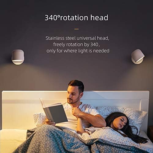 2 Packs Aisilan Modern Adjustable Wall Sconce LED Fixture Warm White Ceiling Spot Wall Light for Hallway Gallery Display Kitchen Bedroom 7W 3000K