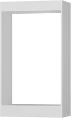Double Hanging Closet Unit, Modular Closet System, Wood Closet System Organizer with Storage for Walk in Closets, Clothing Rack Wardrobe Closet for Hanging Clothes, Bedroom, White, 28.5" W