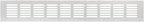 Vent Systems 15.75 x 2.36 (Outer Size) Air Supply Ventilation Grille - White Aluminum Rectangle Intake/Exhaust Door Vent Deflector - HVAC for Home Improvement Floor, Wall Duct Cover