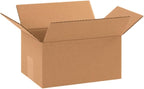 Secure Seal - 50 Pack of 10x7x5” Corrugated Cardboard Packing Shipping Mailing Moving Carton Boxes Cube