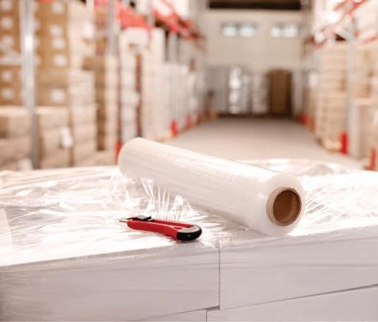 Alliance Stretch Film Hand Bundling - Clear, 18" x 1500ft, 80 Gauge, 4 Pack, Industrial Heavy Duty Shrink Wrap for Packing, Shipping, Pallet, and Moving Supplies