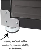 Heavy Duty Storage Solid Stainless Steel Cabinet with Lockable, Adjustable Shelf, Metal Garage Organizer (Graphite, 36" W x 24" D x 72" H)