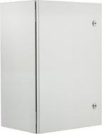 VEVOR Steel Electrical Enclosure Box, 24'' x 16'' x 12'', IP65 Weatherproof Carbon Steel Hinged Junction Box with Mounting Plate