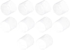 uxcell 10pcs Rubber End Caps 45mm(1.8") ID Vinyl Round End Cap Cover Screw Thread Protectors Clear