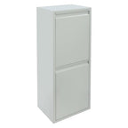Dual Tilt Out Trash Can Cabinet Waste and Recycling Bin Combo Large Garbage Cans for Kitchen Home Stainless Steel Dog Proof Trash Can Cabinet