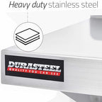 DuraSteel Stainless Steel Shelf - 72 Inch Wide x 12 Deep Commercial NSF Mounted Metal Wall Shelf Pantry Organizer Garage Storage Shelves - Rack Shelving Restaurant Kitchen Units Laundry Utility Room