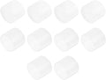 uxcell 10pcs Rubber End Caps 75mm(3 Inch) ID Vinyl Round End Cap Cover Screw Thread Protector Clear