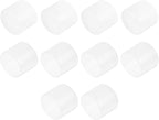 uxcell 10pcs Rubber End Caps 75mm(3 Inch) ID Vinyl Round End Cap Cover Screw Thread Protector Clear