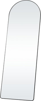 VEVOR Arched Full Length Mirror, 65'' x 22'', Large Free Standing Leaning Hanging Wall Mounted Floor Mirror with Stand Aluminum Alloy Frame, Full Body Dressing Mirror for Living Room Bedroom, Black