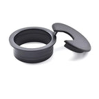 TuTuYa 8PCS Desk Grommet, Desk Grommet 1-1/2 Inch (38mm) Desk Cable Grommet Desk Cable Hole Covers with Hole Saw, Ideal Solution for Office and Home Table Cable (Black,1-1/2 Inch)