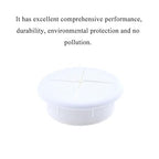 HAHIYO 2Pcs 2.4Inch/60mm White ABS Plastic Eight-petaled Desk Grommet Wire Grommet Cable Management Cord Hole Cover Desk Wire Hole Insert Wire Organizer for Computer Office Home School Equipment