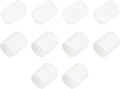 uxcell 10pcs Rubber End Caps 15.5mm ID Vinyl Round End Cap Cover Screw Thread Protectors White