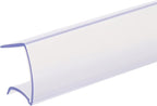 SmartSign Shelf Clip Label Holder | 1.125" x 6" Clear Plastic, for 1" Thick Shelves, Pack of 10