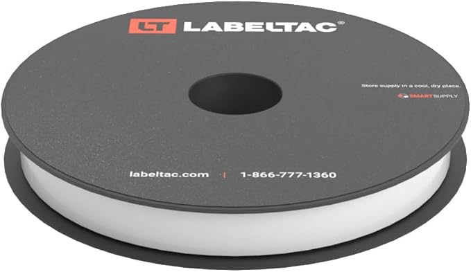 LabelTac 4 and Pro Model Indoor/Outdoor Rack Label Supply 0.5" x 150' White