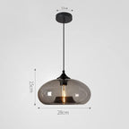 Industrial Pendant Light Shade of Onion Vintage Chandelier E26 Pendant Lighting for Kitchen Island Colorful Glass Cage (Grey)