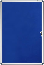VIZ-PRO Tamperproof Lockable Noticeboard Class 1 Aluminium Framed 36x24 Inches