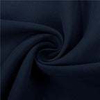 PONY DANCE Curtains Light Block - Thermal Insulated Rod Pocket Draperies Energy Saving/Short Window Covering for Bedroom Bay Windows, 52 Wide by 63 inch Drop, Navy Blue, 2 Panels