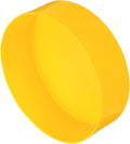 uxcell 4pcs Rubber End Caps 180mm(7 Inch) ID Vinyl Round End Cap Cover Screw Thread Protectors Yellow, 50mm Height