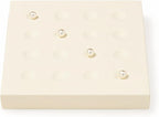 Oirlv Microfiber Diamonds Gemstones Jewelry Display Organize Tray Crystal Beads Holder for Stones Display Organizer Showcase(Beige)