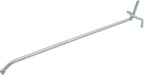 SSWBasics 8 inch Chrome Pegboard Hooks - Peg Hooks fits in 1/4" or 1/8" holes (20 Pack)- Chrome Metal Pegboard Hooks - Durable Peg Board Hooks for Retail and Home - Peg Board Tool Hangers for Organized Storage