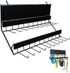 Century Drill & Tool, 2-tier pegboard rack space saver #03198 – perfect for garage organization, store garden equipment and tools, hanging crafts & jewelry, retail, product display (1 Pack)