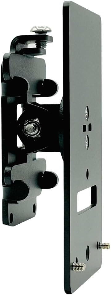 POS Kiosk Flush Mount for Pax S300, A35, – Secure Countertop Payment Terminal Recessed Mount with Cable Management Anti-Theft Steel Mounting Plate Black