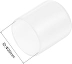 uxcell 5pcs Rubber End Caps Protective Caps 30mm(1.2 Inch) ID Vinyl PVC Round Tube Bolt Cap Cover Screw Thread Protectors Clear