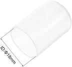 uxcell 10pcs Rubber End Caps Protective Caps 18mm ID Vinyl Round End Cap Cover Screw Thread Protectors Clear