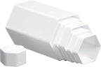 Jetec Hexagonal Jewelry Display Risers Hexagonal Market Display Risers Stands Acrylic Showcase Acrylic Stand for Jewelry Model Figures Decoration, 6 Sizes(White,6 Pieces)