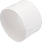 uxcell 4pcs Rubber End Caps 75mm ID Vinyl Round End Cap Cover Screw Thread Protectors White, 50mm Height