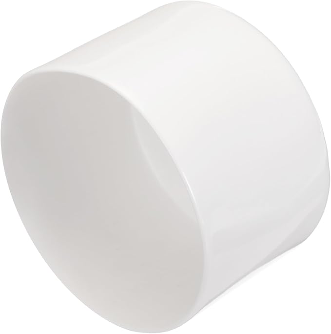 uxcell 4pcs Rubber End Caps 75mm ID Vinyl Round End Cap Cover Screw Thread Protectors White, 50mm Height