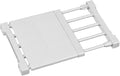 Closet Shelf Dividers Expandable Wardrobe Organizer System Tension Rod Adjustable Storage Rack Hanger Separators 9.45'' Width for Bedroom Bathroom Kitchen Bookshelf Office - White