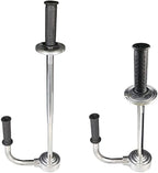 Stretch Film Dispenser Including Film Cutters - Holds 12'' - 20'' Shrink Wrap, Top Quality Stainless Steel, Tough, Durable, Pake Handling Tools (Dispenser Including Film Cutters)
