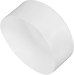 uxcell 4pcs Rubber End Caps 5 1/8"(130mm) ID Vinyl Round End Cap Cover Screw Thread Protectors White, 50mm Height
