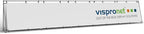 Vispronet Horizontal A-Frame Banner Stand – 3ft x 17.5ft Aluminum Outdoor Banner Stand, Portable Banner Display Stand for Promotional & Sporting Events, Sideline Banner Frames, Frame Only