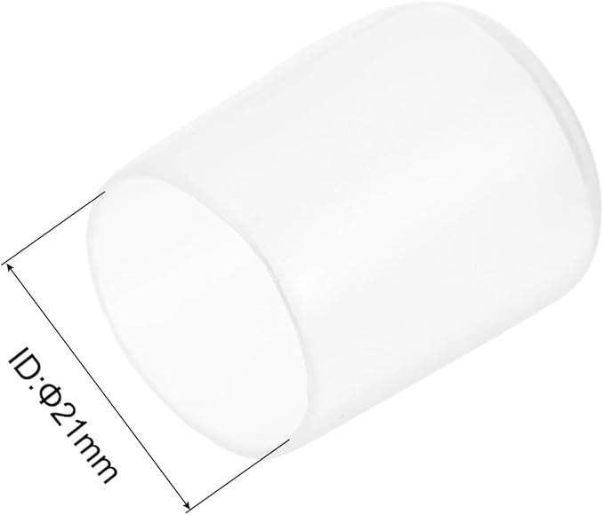 uxcell 5pcs Rubber End Caps Protective Caps 21mm ID Vinyl PVC Round Tube Bolt Cap Cover Screw Thread Protectors Clear