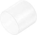 uxcell 4pcs Rubber End Caps 33mm ID Vinyl Round End Cap Cover Screw Thread Protectors Clear, 30mm Height