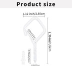 10PCS Eye Screw Hooks for Hanging Heavy Duty with Safety Buckle.Metal Ceiling Hooks for Hanging Plants,Cup,Wind Chime,Bird Feeders,christmas String Lights at Indoor&Outdoor,2.36 Inch(No Drill Bit)