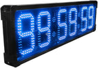 AZOOU 8-inch Double Sided Hours Minutes Seconds LED Race Timing Clock Support Countdown/up Timer Running Events Countdown/up with Tripod Blue Color