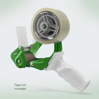 Heavy Duty Metal Frame Tape Gun - 3" Core with Special Ergonomic Handle - Packing Tape Dispenser with Premium Tempered Steel Blade for 2" Tape Rolls