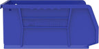 Akro-Mils 30235 AkroBins Plastic Storage Bins, Space-Saving Stackable Bins for Garage, Pantry, Craft Organization, 11" x 11" x 5", Blue, 6-Pack