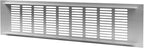 Vent Systems 15.75 x 3.94 (Outer Size) Air Supply Ventilation Grille - Pack of 2 - Silver Aluminum Rectangle Intake/Exhaust Door Vent Deflector - HVAC for Home Improvement Floor, Wall Duct Cover