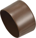 uxcell 4pcs Rubber End Caps 90mm(3 9/16") ID Vinyl Round Tube Bolt Cap Cover Screw Thread Protectors Brown, 50mm Height